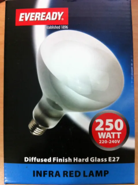 250w ES E27 Screw In Heat Lamp / Bulb Infrared New