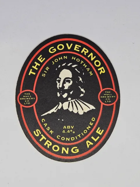 Hull Brewery The Governor Ale Bar Pub Beer Drink Coaster Vintage Breweriana