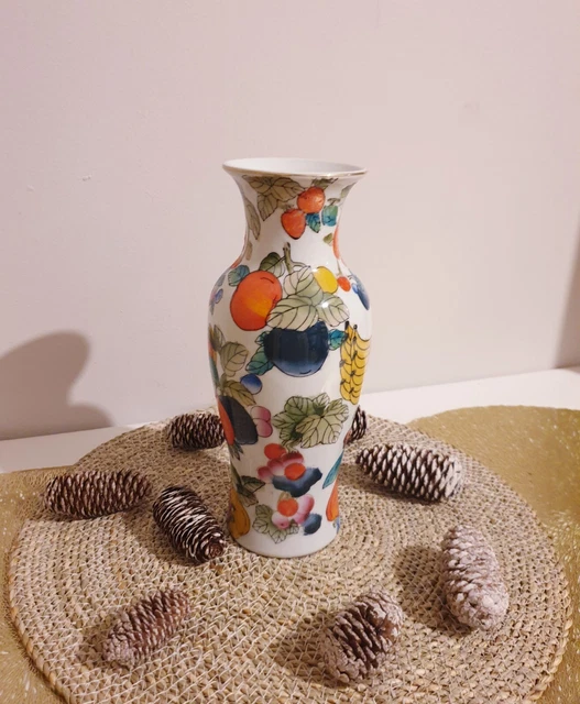 Vase Céramique Floral Coloré – 25cm – Déco Maison