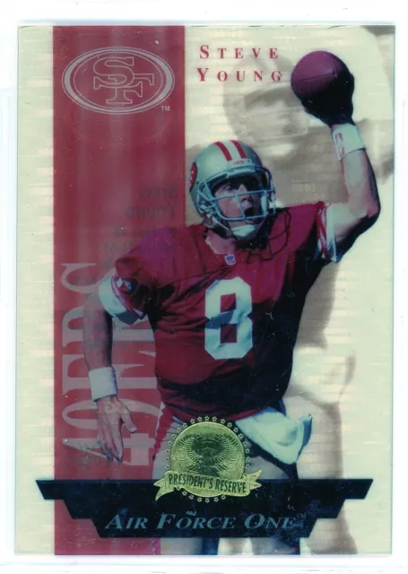 1996 PRESIDENT'S RESERVE STEVE YOUNG Air Force One carte #3 carte ...