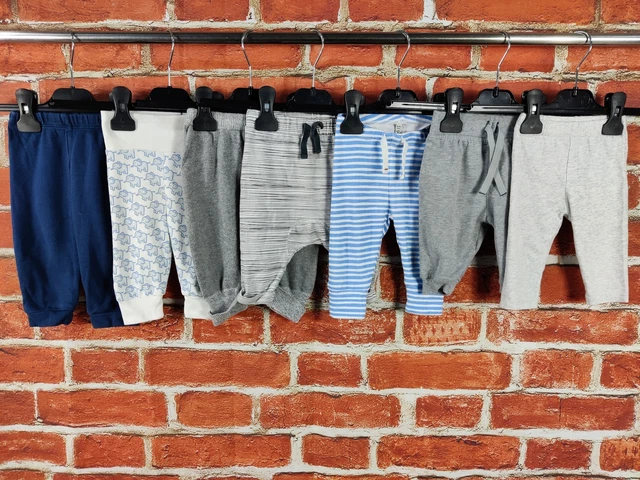 BABY BOY BUNDLE AGE 0-3 MONTHS JOULES M&S etc TROUSERS JOGGERS BOTTOMS SET 62CM