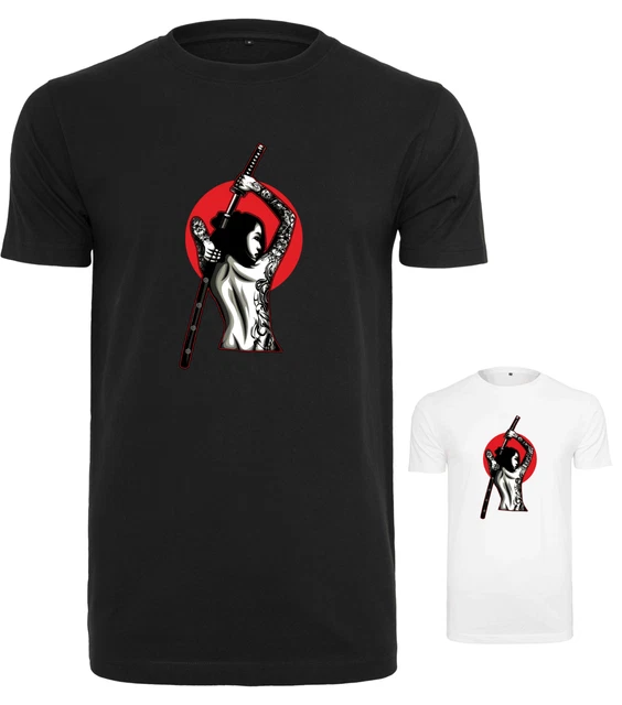 T-shirt Yakuza Anime Esprit Samouraï - Humour Décalé, Unisexe, Coton Noir