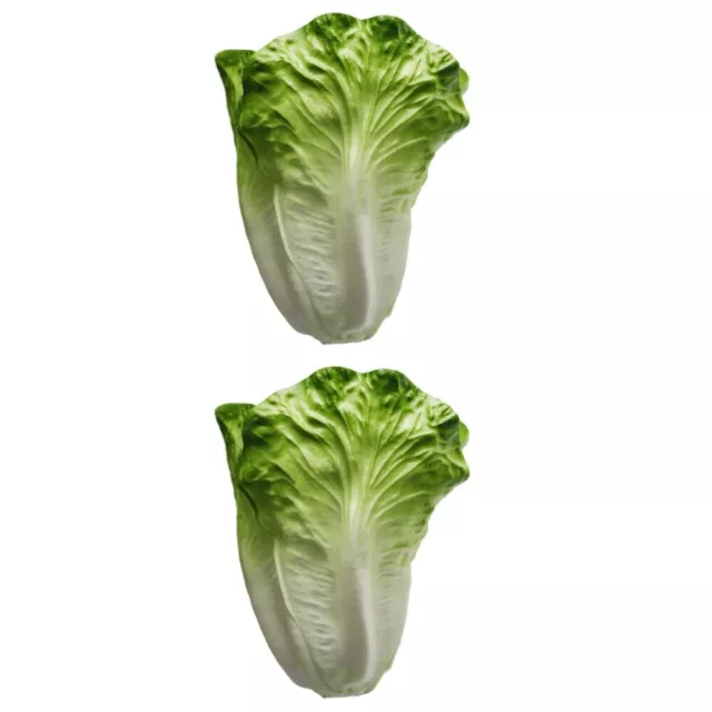 2 piezas simulación artificial de ensalada decorar verduras ensalada realista