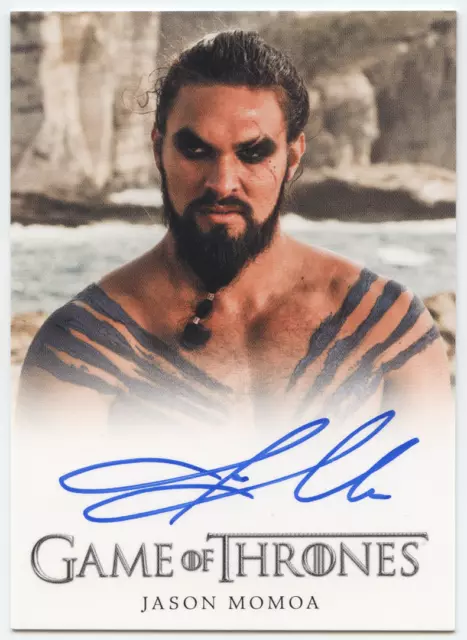 Game of Thrones Season 1 Autograph Jason Momoa Khal Drogo