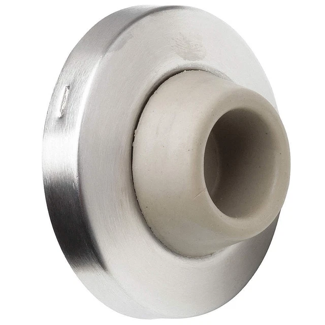 IVES WS406/407CCV US32D Door Stop,Silver,1InLx2-1/2InHx2-1/2InW