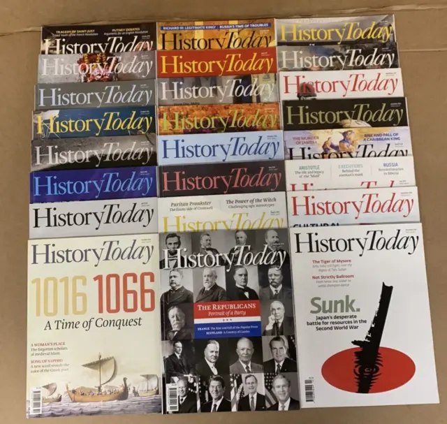 Bundle / Job Lot of 24 History Today Magazines from 2015 to 2016 (Complete)
