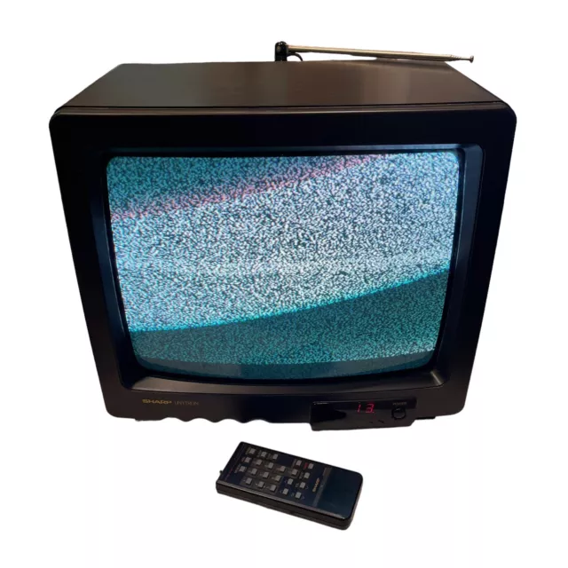 Vtg Retro Sharp Linytron 13" Tv 13SB50 Tested Working With Remote Television