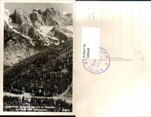 580648,Foto Ak Sankt Ilgen Thörl Aflenz Bodenbauer a. Fuße d. Hochschwab