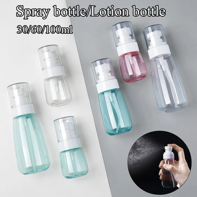 Botella de spray recargable maquillaje portátil viaje pequeño subembotellado plástico