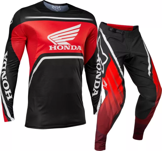 Fox Honda Flexair Motocross Racing Gear Set Jersey/Pants Combo MX ATV Racing Kit