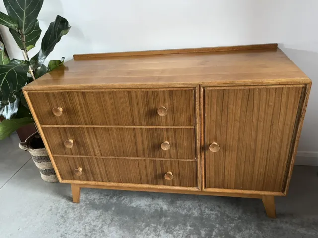 Meredew Teak Sideboard Made Up Of 3 Drawers And Side Cabinet 1960s 2