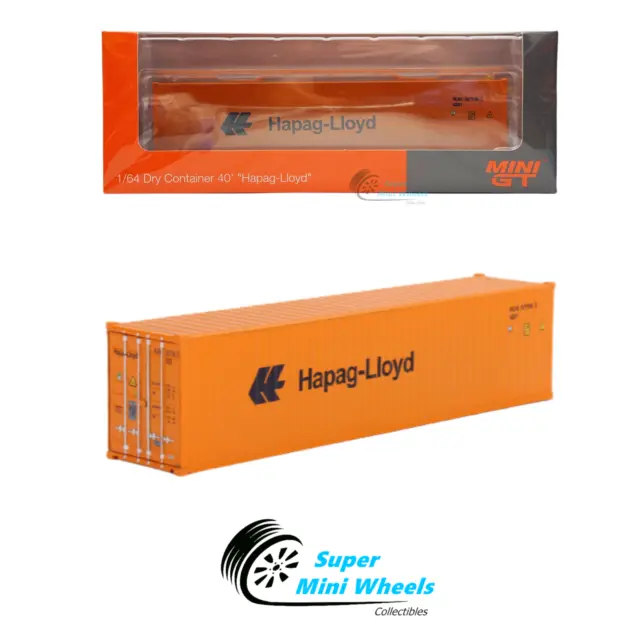 Mini GT 1:64 Dry Container 40' "Hapag-Lloyd" Orange #AC26