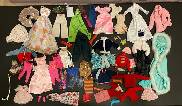 BULK LOT VINTAGE Others Barbie Dolls Clothes Dresses Genuine Fashion Outfits 35.00 PicClick AU