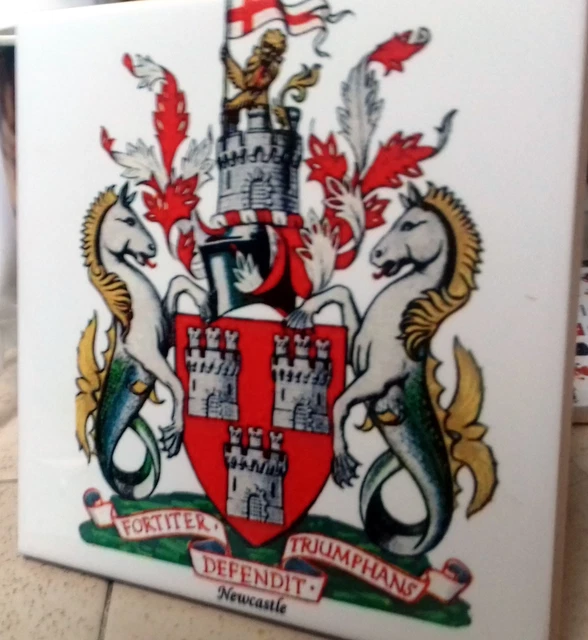 Newcastle - England  city Coat of Arms CERAMIC TILE