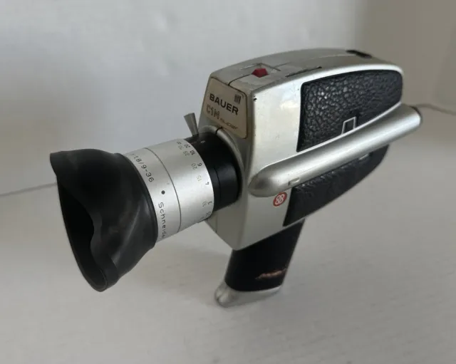 Vintage Bauer C1M Super 8 Movie Camera - No Film - Read