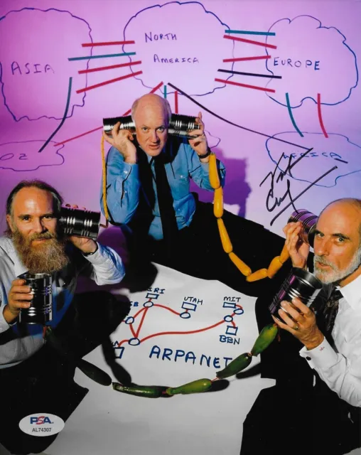 VINT CERF Signed Autographed 8x10 Photo PSA/DNA COA Inventor of the Internet