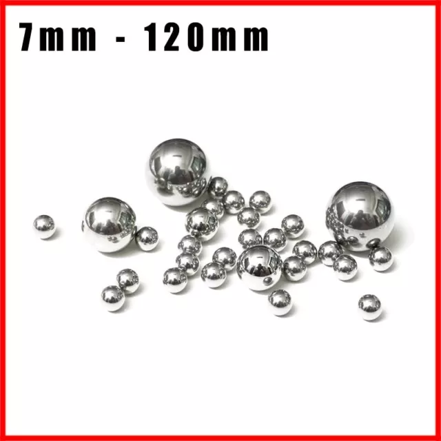 7mm - 120mm Solid Metal Steel Balls Spheres Smooth Iron Forged Ball Unhardened