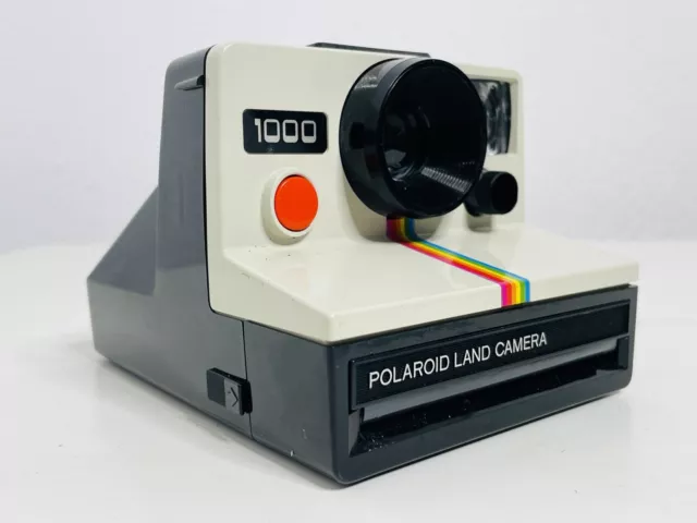 Polaroid 1000 Red Button Vintage Instant Camera