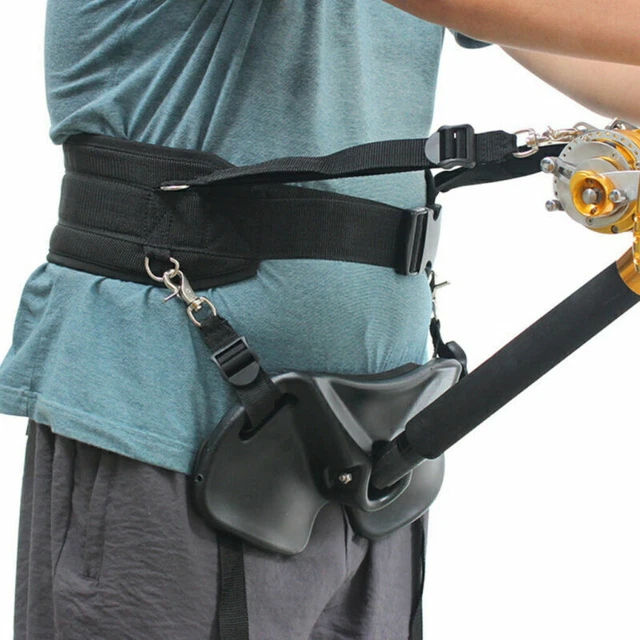 BOAT FISHING FIGHTING Belt & Harness Combo Gimbal Waist Rod Holder ...