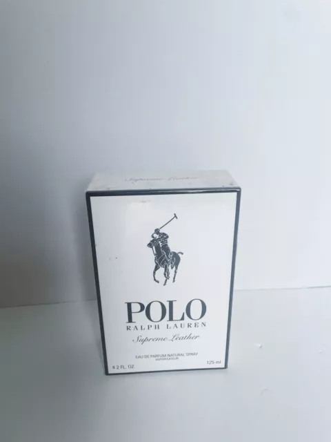 Polo By Ralph Lauren Supreme Leather Eau De Parfum Spray 4.2 fl.oz./125 ml New