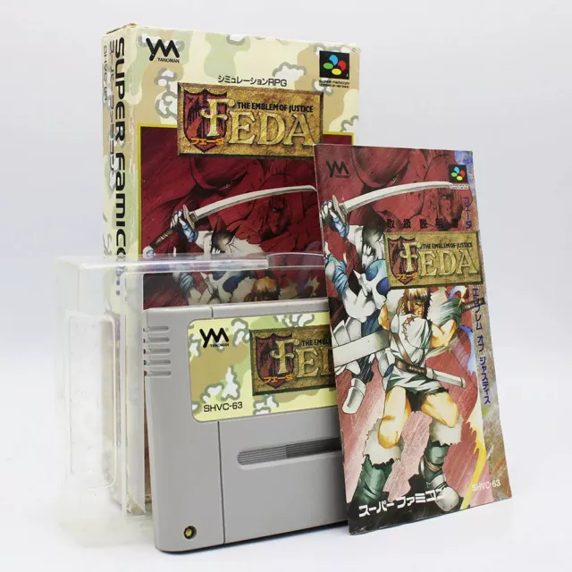 Feda The Emblem Of Justice JAP Game Complete In Box For Nintendo Super Famicom