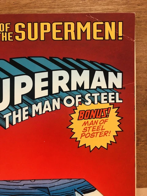 🇺🇸Superman: The Man of Steel #22 [Die-Cut Cover Edition] (Jun 1993, DC) 5