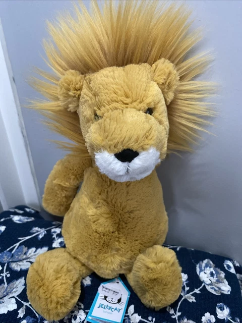JELLYCAT MEDIUM BASHFUL Lion BNWT Retired And Rare £44.80 - PicClick UK