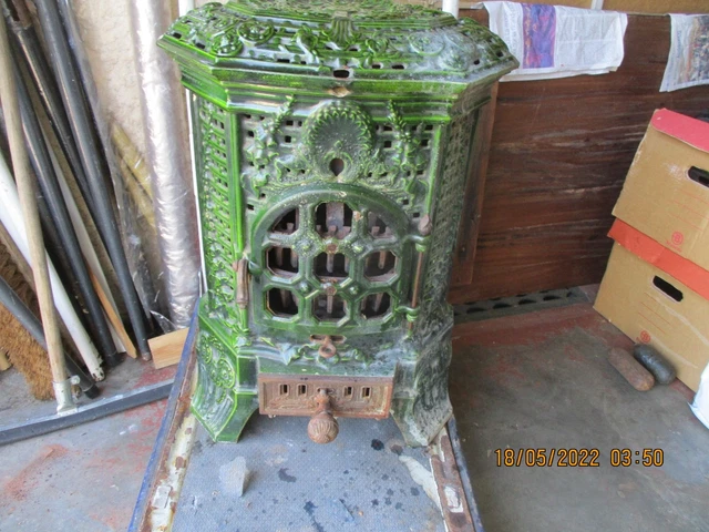 Poele À Charbon FAURE En Fonte Émaillée Émanville 76570 Chauffage