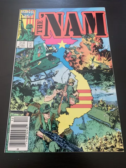 🔑🔥🔥🔥 Nam, The (1986) #1 Rare Mint NEWSSTAND 1st Patrol White Pages Trust F/B