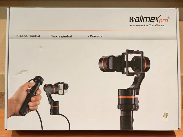 Walimex pro 3-Achs Gimbal Waver GoPro & Action  Halter Stativ für Kamera