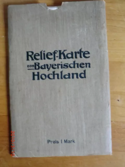 Relief-Karte v. Bayerischen Hochland Blatt I-III. Dargestellt v. Prof, c. Diemer