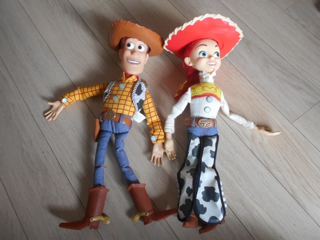 Talking Jessie And Woody Doll VINTAGE DISNEY STORE Toy Story