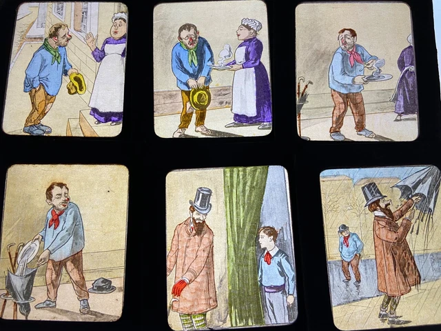 Coffret Lanterne Magique Ancienne Début XXe Avec Plaques - Tôle Et Laiton