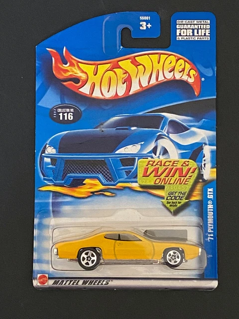 2001 Hot Wheels 71 Plymouth Gtx Yellow No Rlc Sth Treasure Hunt