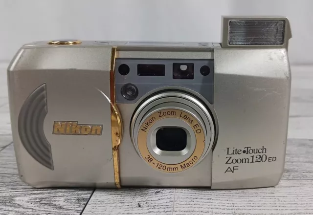 Nikon Lite Touch Zoom 120 ED AF 35mm Point & Shoot Film Camera Tested *READ*