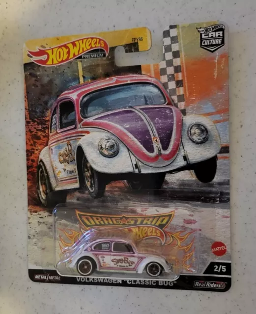 Hot Wheels Premium Volkswagen Classic Bug Drag Strip Demons 2/5 Car Culture 1:64