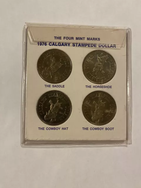 1978 Calgary Stampede Dollars Four Mint Mark Set