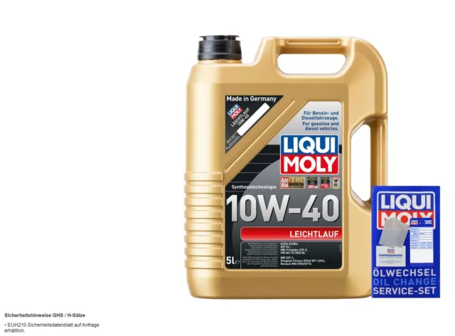 MANN-FILTER Inspection set 10 L LIQUI MOLY 10W-40 pour Mercedes-Benz Classe C 3