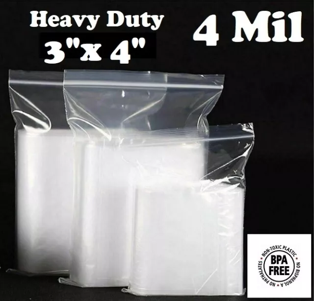 10 Pack Heavy Duty 13 X 18 Resealable 4Mil Thick Plastic Big