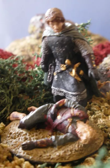 Herr der Ringe Sammelfiguren Nr 95 Merry und Pippin auf den Pelennor Feldern