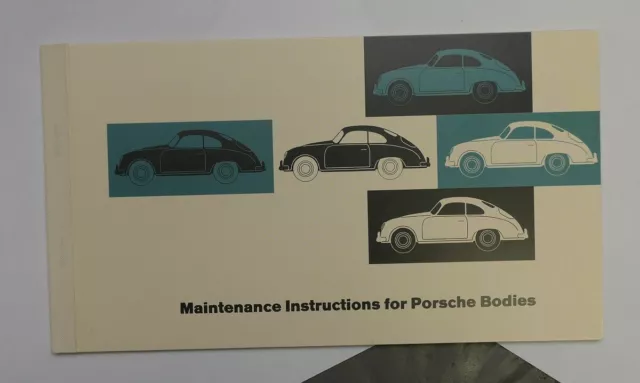 Porsche 356 Maintenance Instructions for Porsche Bodies Brochure - English