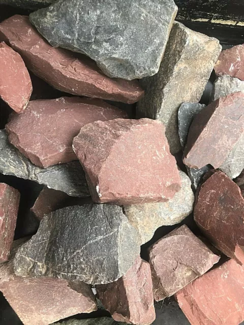 pierre ardoise schiste rougeatre+ bleuâtre x 15 decors aquascaping nano aquarium