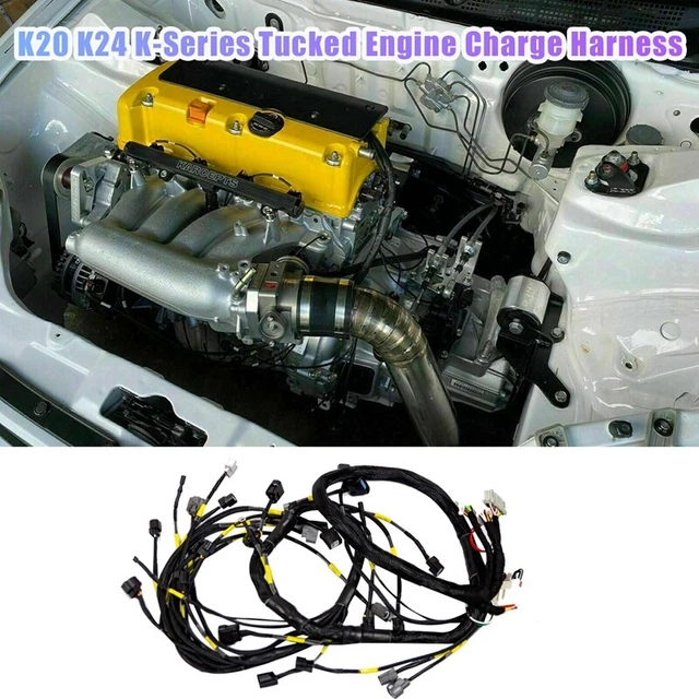 K20 K24 K-Series Tucked Engine Harness for K-Swap CRX EK EG EP3 01- W5O1