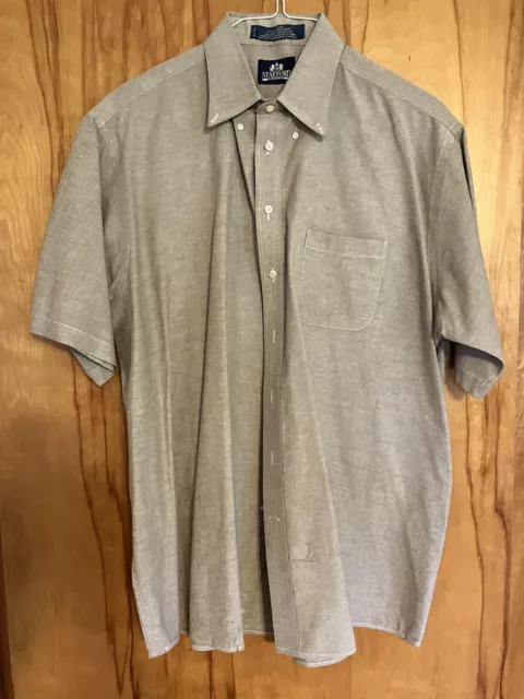 Stafford Wrinkle Free Short Sleeve Oxford 18”