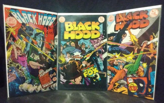 Black Hood #1, #2, #3 Lot Vg-Vf 1983 Red Circle Comics Alex Toth/Gray Morrow Art