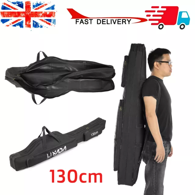 130cm Fishing Bag Portable Folding Fishing Rod Reel Bag Fishing Pole Bag j G7N7