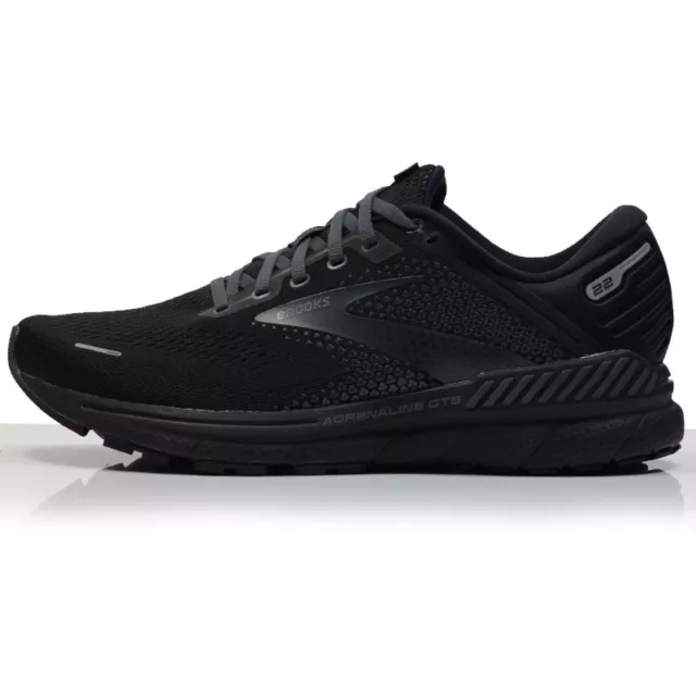 Brooks Adrenaline GTS 22 Mens Running Shoes Support Gym Trainers Black UK 10.5