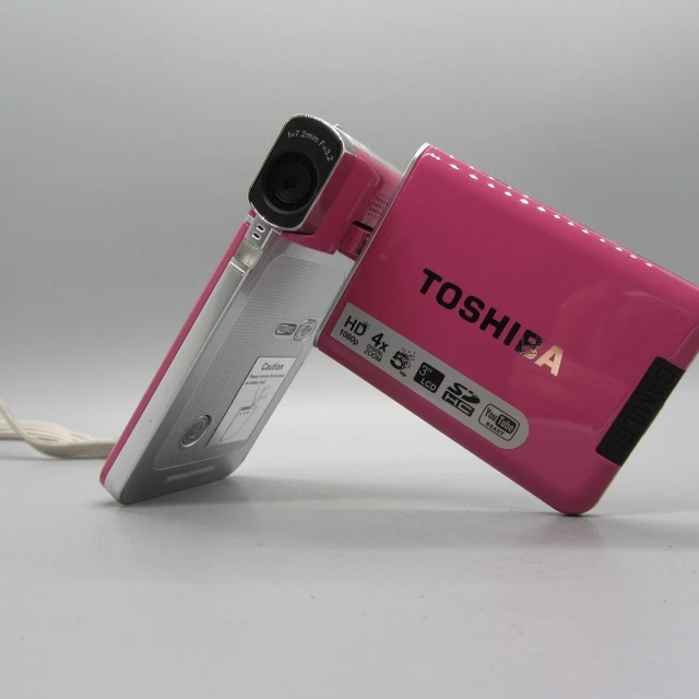 TOSHIBA CAMILEO S20 Compact HD Video Camcorder Pink Tested