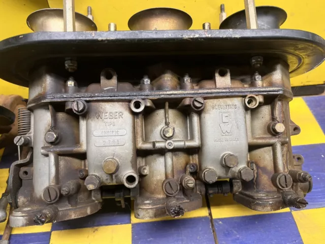 Porsche 911 and 914-6 66-72 Genuine Weber 3-Barrels 40-IDA3C / 40-IDTP3C set 2