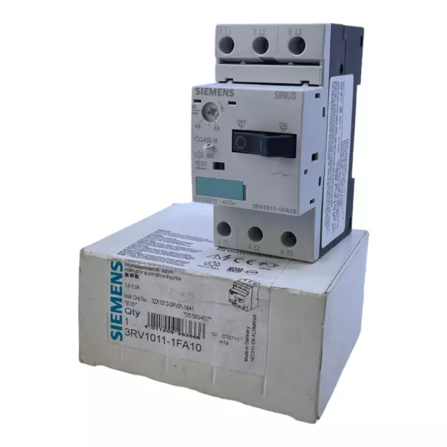Siemens 3RV1011-1FA10 Interruttore Magnetotermico 5A Industria Siemens